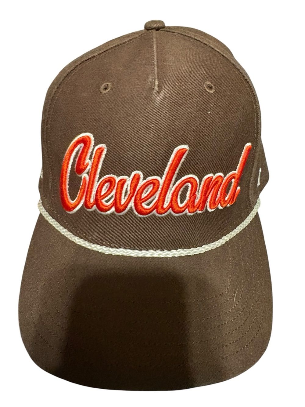 47 Brand Cleveland Browns Script Strapback Hat Brown OSFA